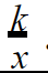 Функция y = k / x