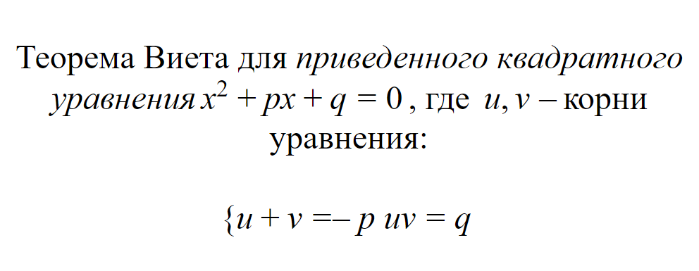 Теорема Виета
