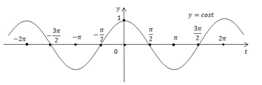 Функция y = cos t