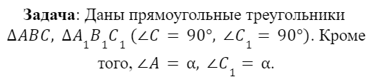 Доказательство независимости значения тригонометрических функций от размеров треугольника