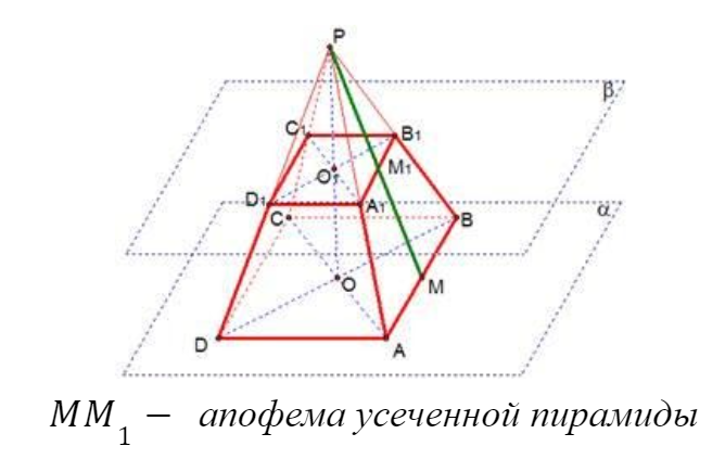 Апофема усечённой пирамиды